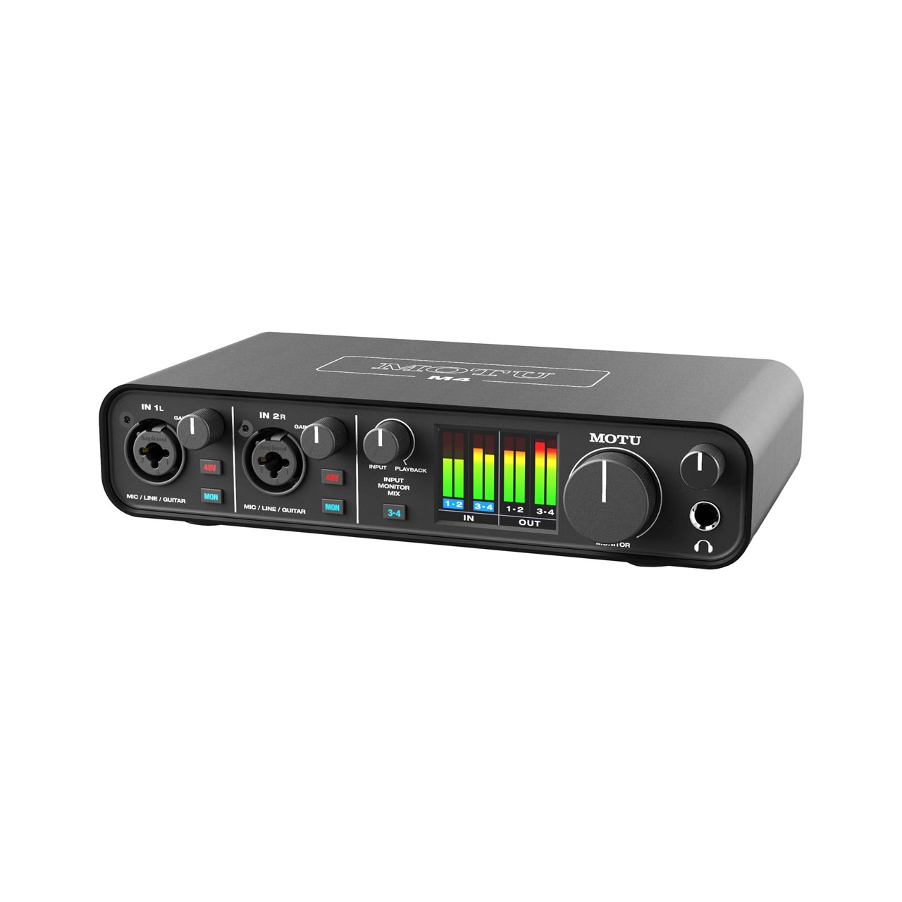 کارت صدا موتو مدل M4 اکسترنال چهار کانال با درگاه USB-C کمترین میزان تاخیر