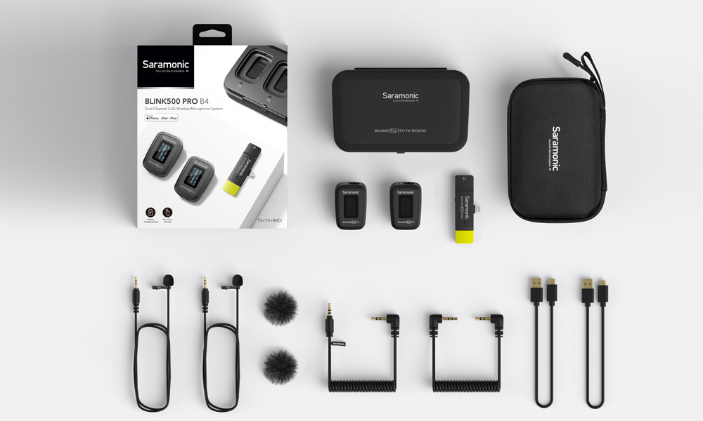 میکروفون بی سیم دو فرستنده Blink500 pro b4