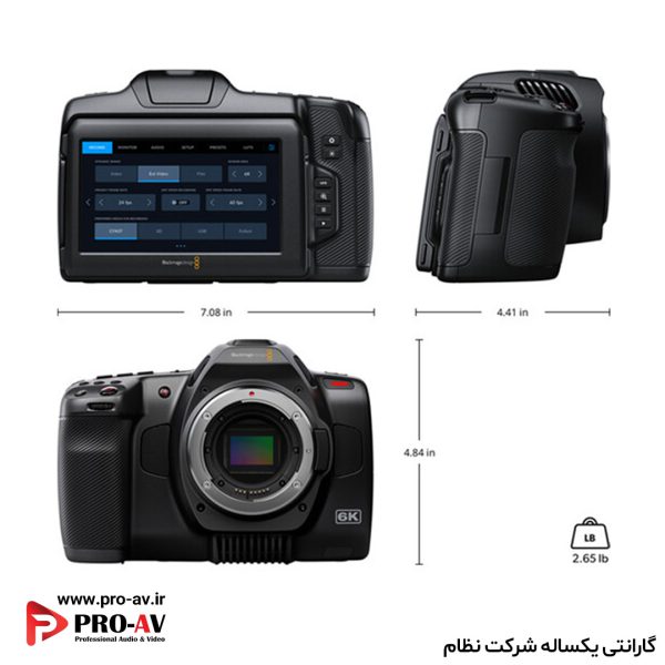 مشخصات Pocket Cinema Camera 6K G2