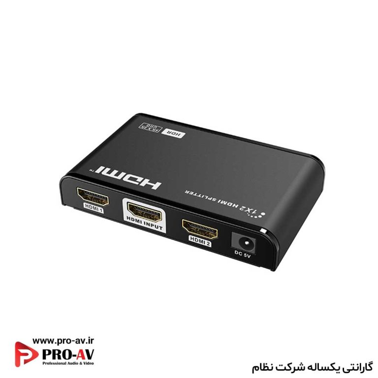 تبدیل 1 به 2 سیگنال HDMI با پشتیبانی از کیفیت 4K، HDR و قالبلیت EDID